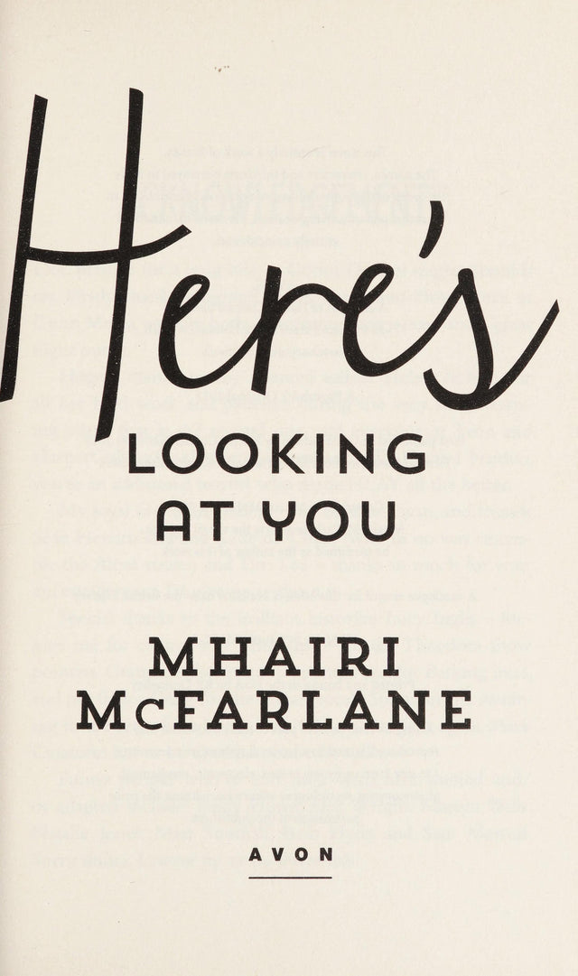 Here’s Looking At You