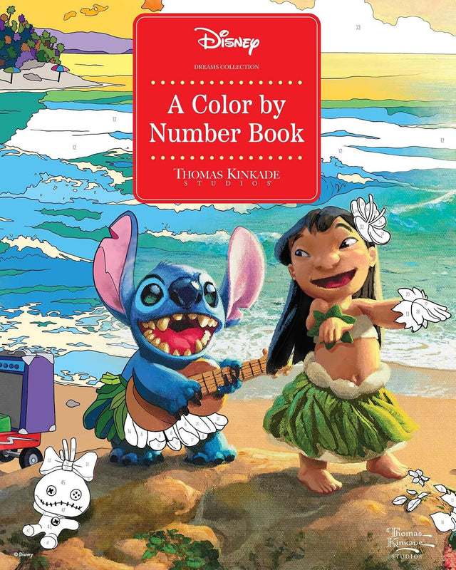 Disney Dreams Collection Thomas Kinkade Studios A Color by Number Book