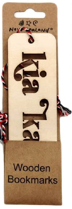 NZ Laser Cut Wooden Bookmark - Kia Kaha
