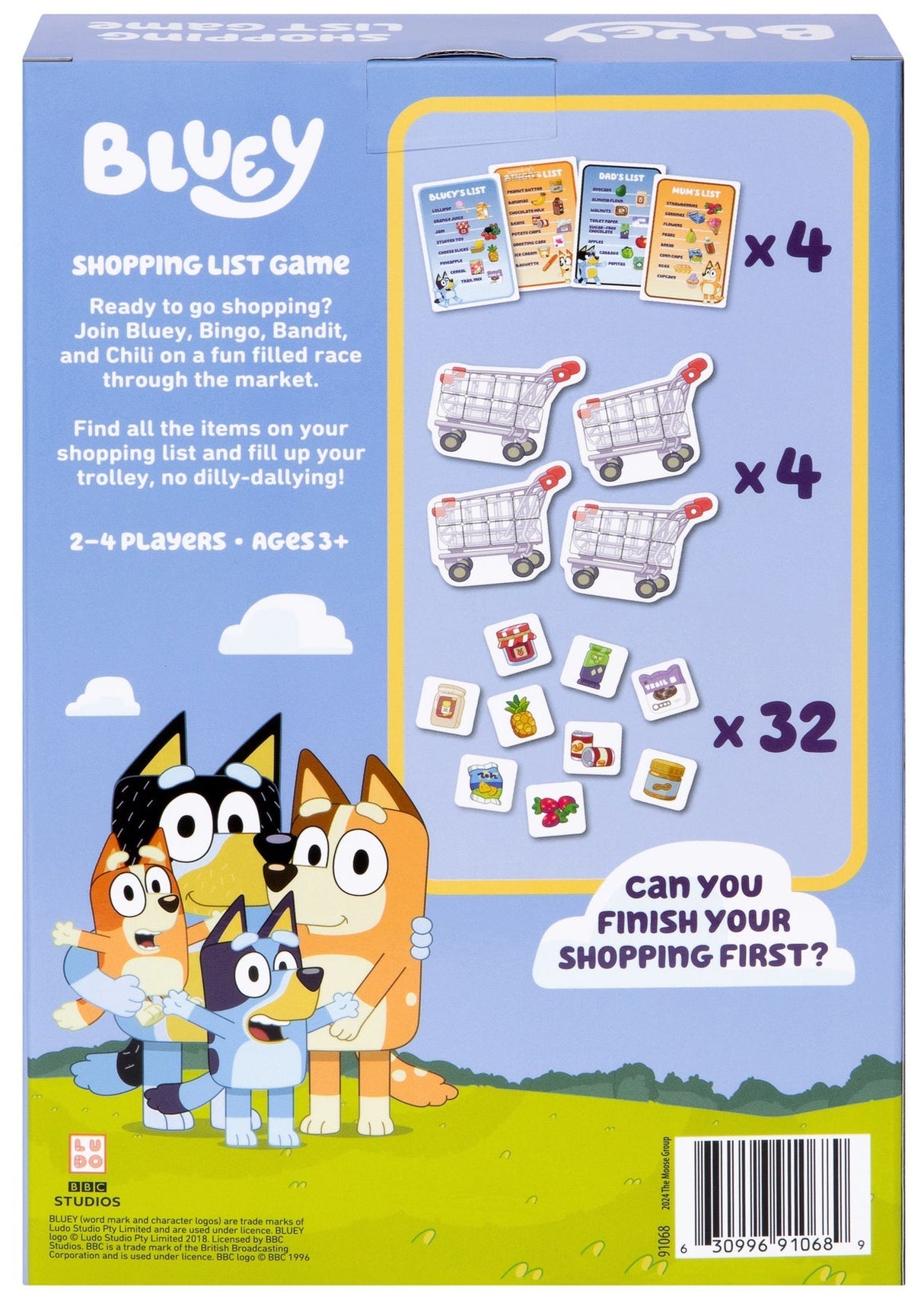 Bluey Shopping List Game