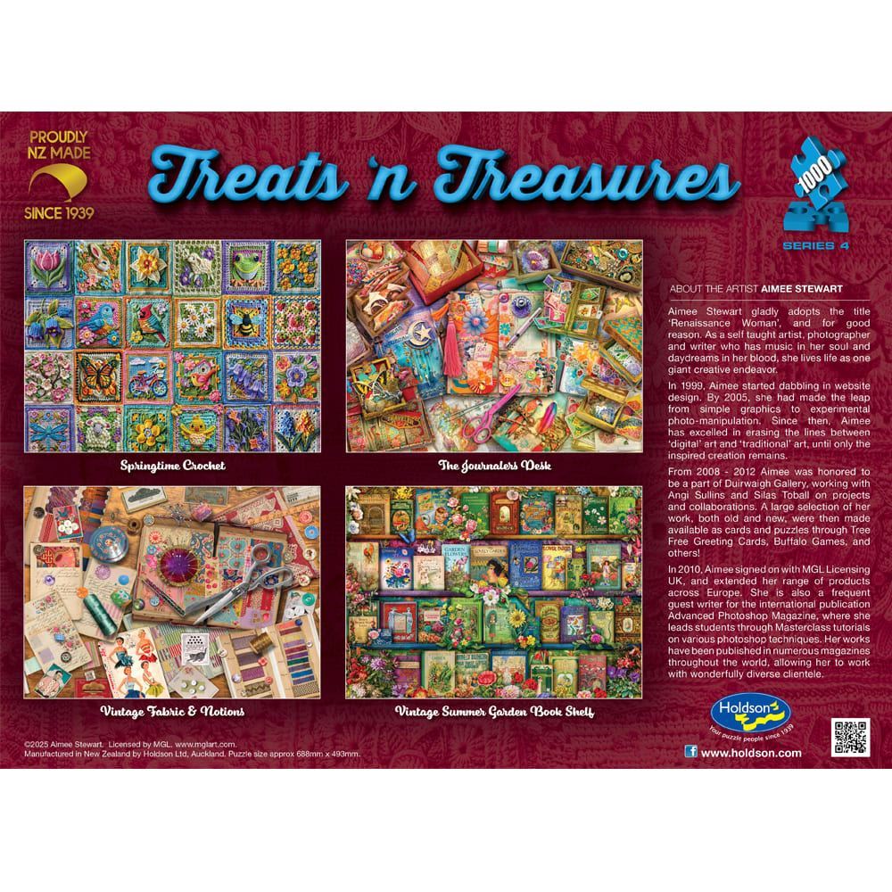 Treats N Treasures S4  - 1000 Piece Jigsaw Puzzle Springtime Crochet