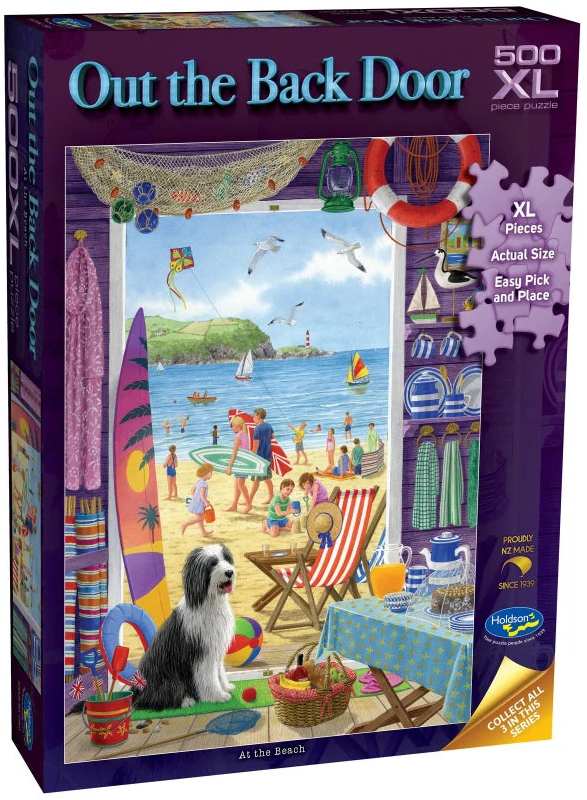 Out the Back Door: 500pc XL Puzzle - At the Beach