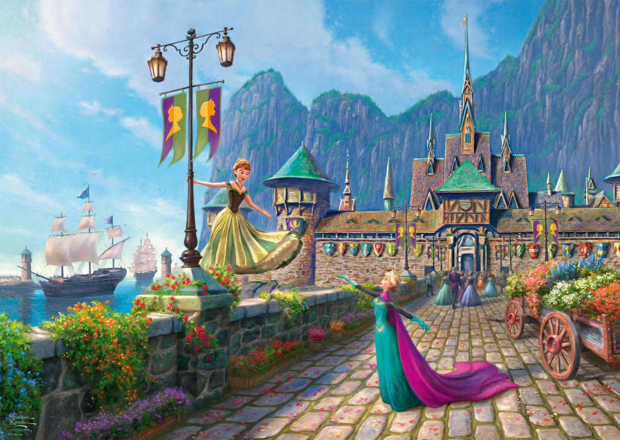 Harlington Thomas Kinkade Disney Frozen Celebration in Arendelle 1,000 pieces