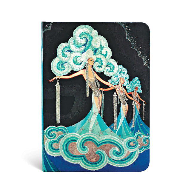Plume (Vintage Vogue) Midi Lined Hardcover Journal (Elastic Band Closure)