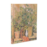 Cezanne’s Terracotta Pots and Flowers Ultra Unlined Hardback Journal (Elastic Band Closure)
