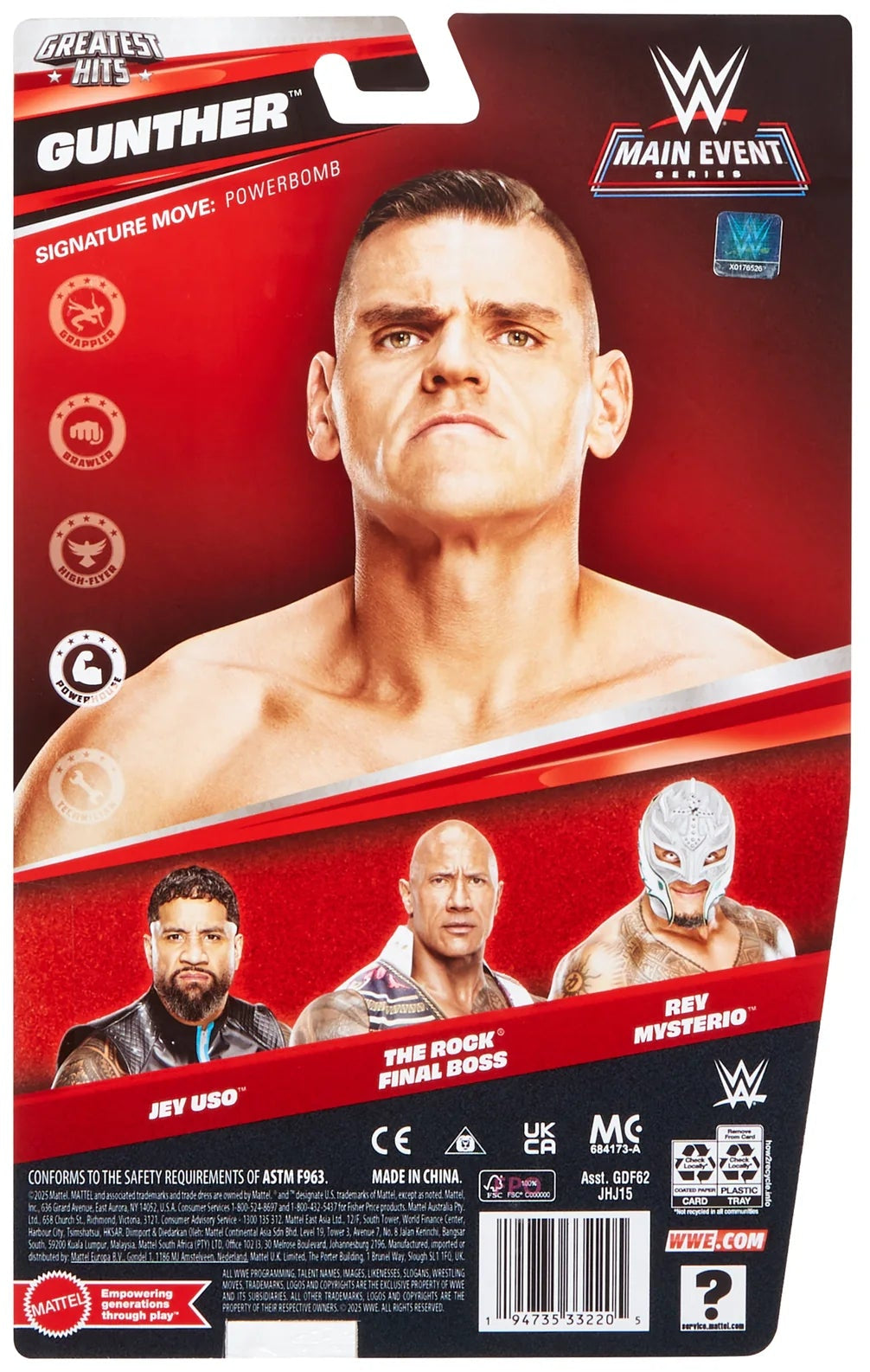 WWE: Greatest Hits Figure - Gunther