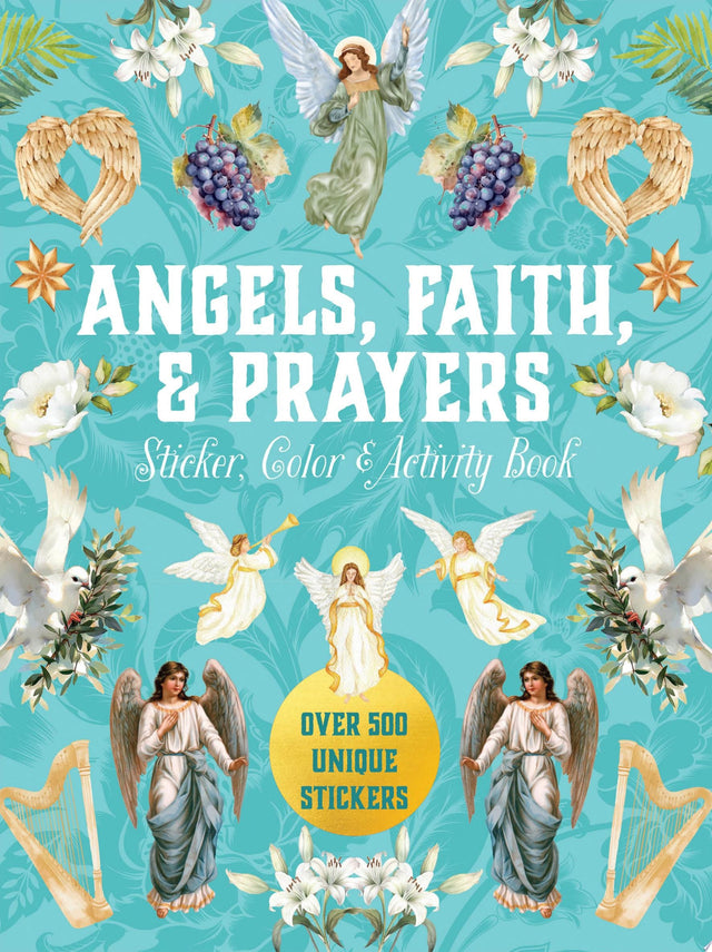 Angels, Faith & Prayers Sticker, Color & Activity Book