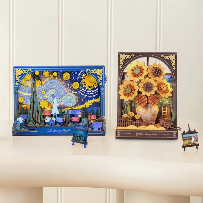 Rolife: The Starry Night DIY Miniature Puzzle Kit - (TH003)