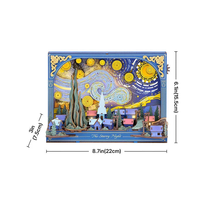 Rolife: The Starry Night DIY Miniature Puzzle Kit - (TH003)