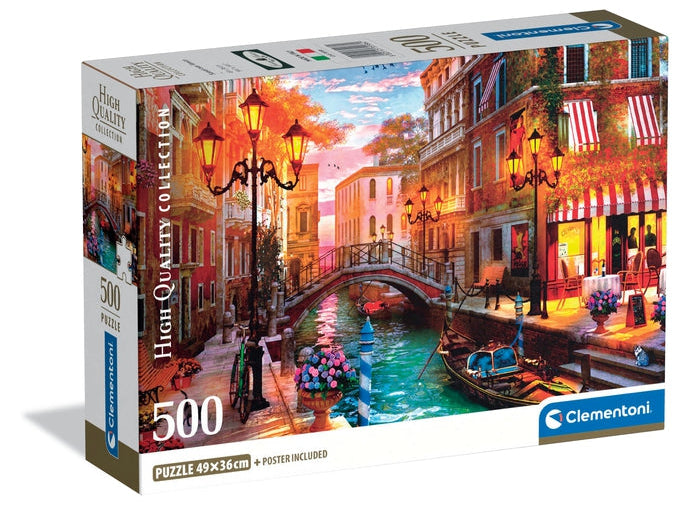 Clementoni: Sunset Over Venice Puzzle - 500pc