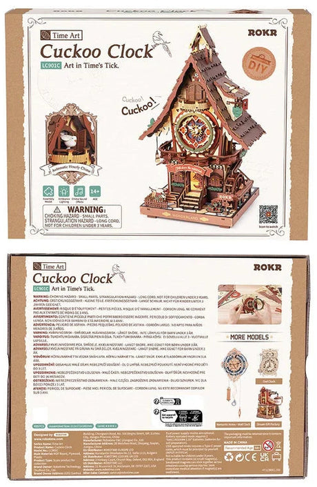 Rokr: Cuckoo Clock DIY Miniature Puzzle Kit - (LC901C)