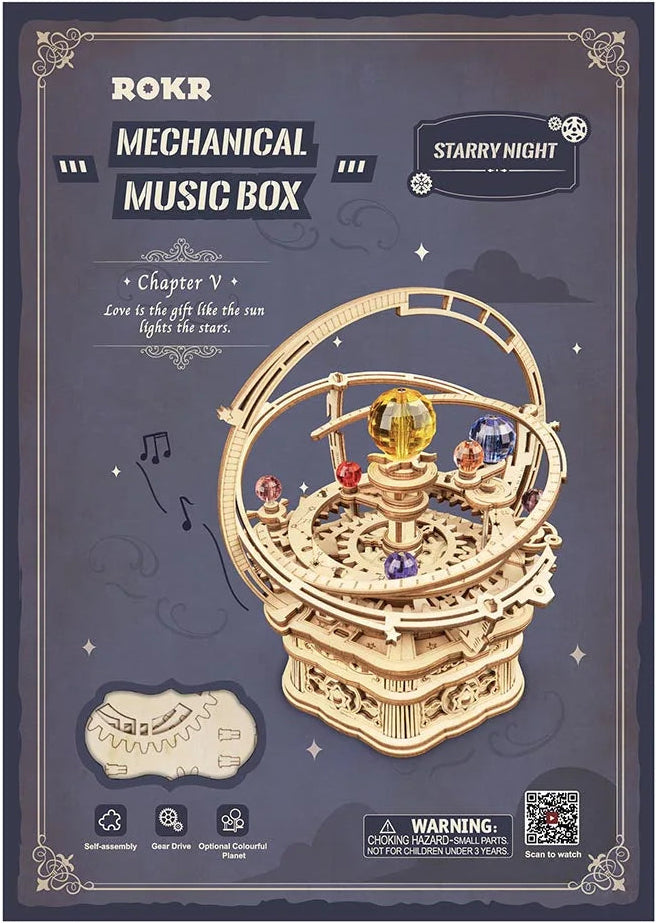 Rokr: Starry Night DIY Miniature Puzzle Kit - (AMK51)