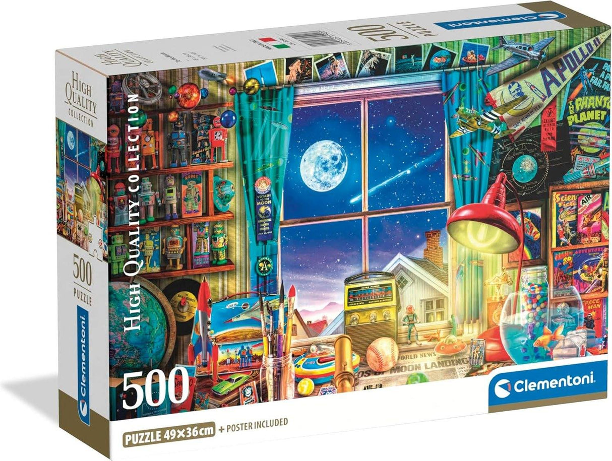 Clementoni: To The Moon Puzzle - 500pc