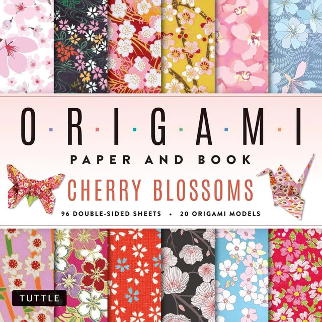 Cherry Blossoms Origami Paper and Book