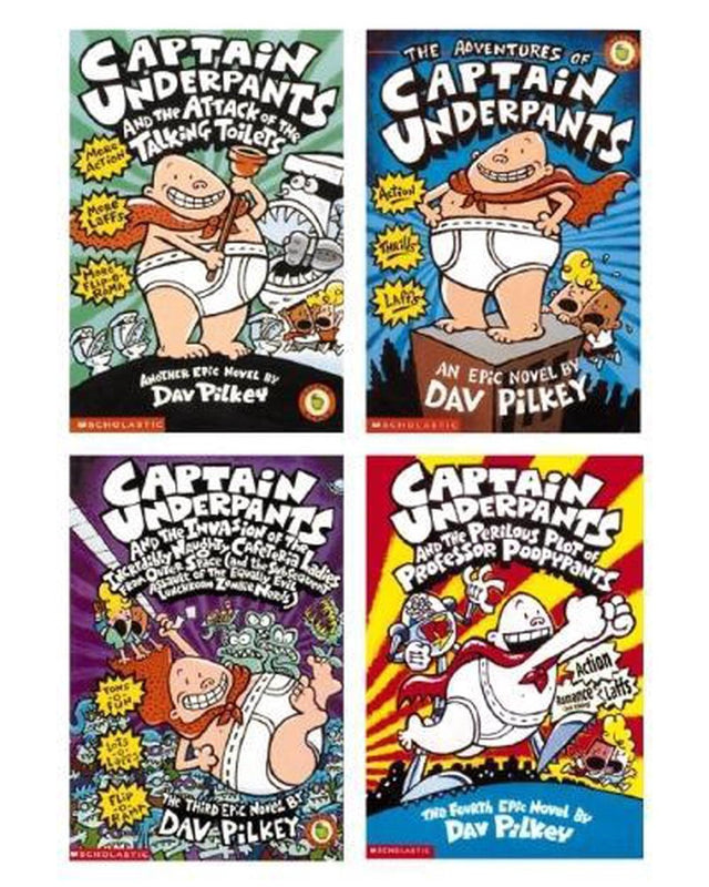 Captain Underpants Movie Box Set 1-4