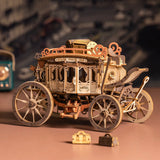 Rokr: Stage Coach DIY Miniature Puzzle Kit - (AMKA1)