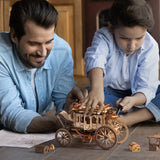 Rokr: Stage Coach DIY Miniature Puzzle Kit - (AMKA1)