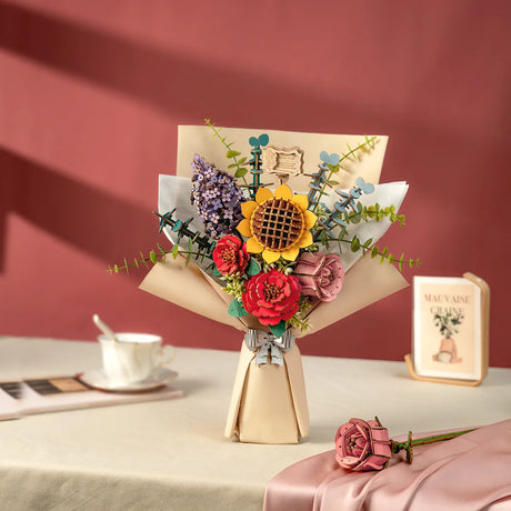 Rolife: Wooden Flower Bouquet DIY Miniature Puzzle Kit - (TW01H)
