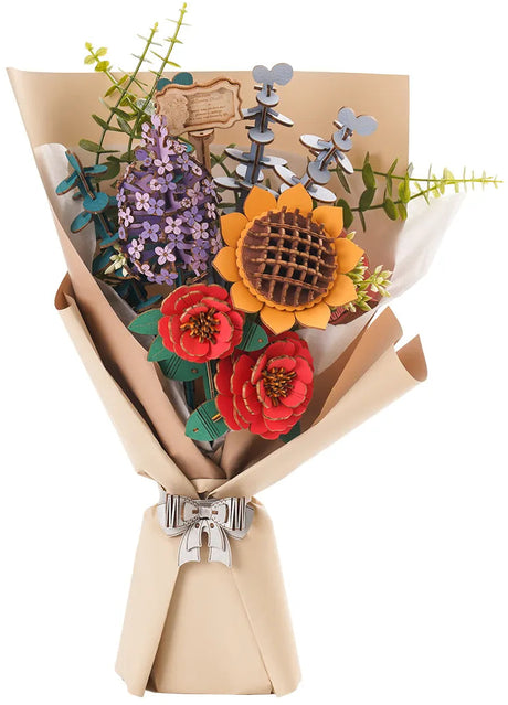 Rolife: Wooden Flower Bouquet DIY Miniature Puzzle Kit - (TW01H)
