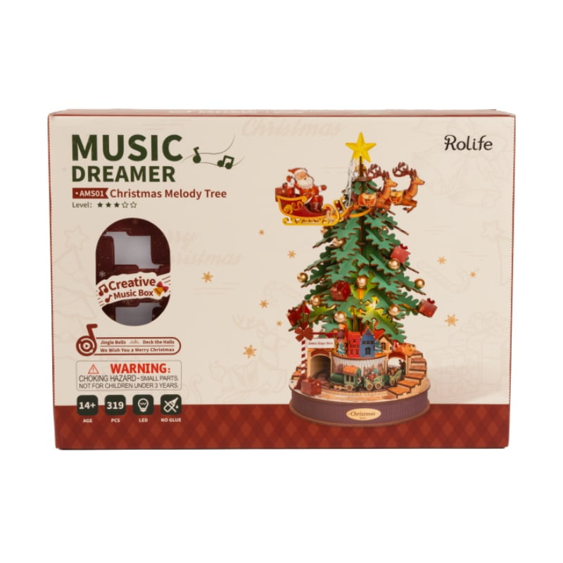 Rolife: Christmas Melody Tree DIY Miniature Puzzle Kit - (AMS01)