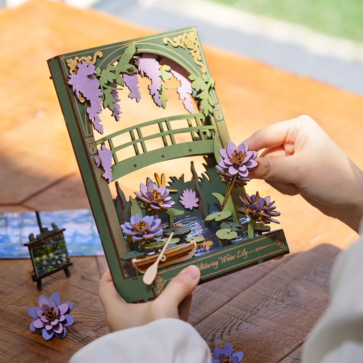 Rolife: Glittering Water Lily DIY Miniature Puzzle Kit - (TH001)