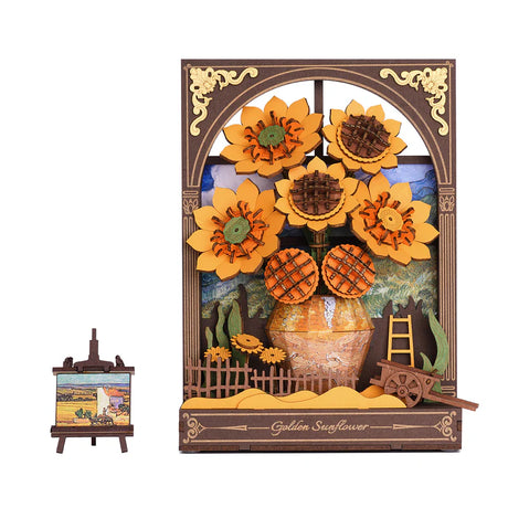 Rolife: Golden Sunflower DIY Miniature Puzzle Kit - (TH002)