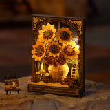 Rolife: Golden Sunflower DIY Miniature Puzzle Kit - (TH002)