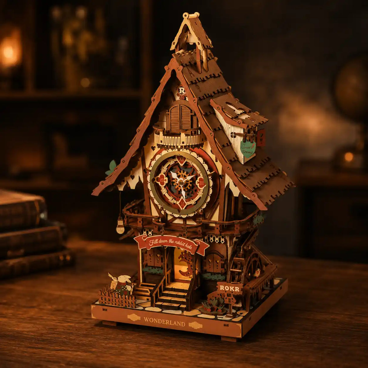 Rokr: Cuckoo clock DIY Miniature Puzzle Kit - (LC901C)