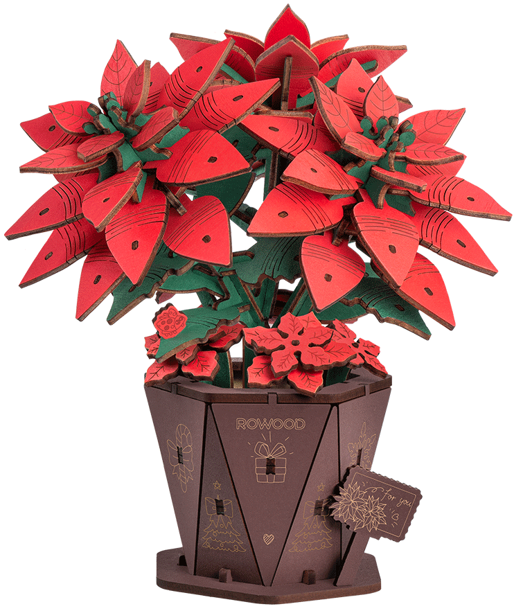 Rolife: Poinsettia DIY Miniature Puzzle Kit - (TF001)