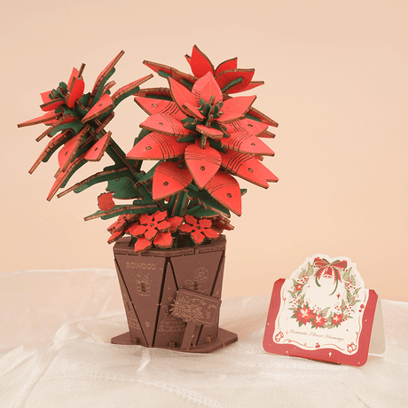 Rolife: Poinsettia DIY Miniature Puzzle Kit - (TF001)
