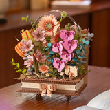 Rolife: Wooden Blooming Book DIY Miniature Puzzle Kit - (TW04H)