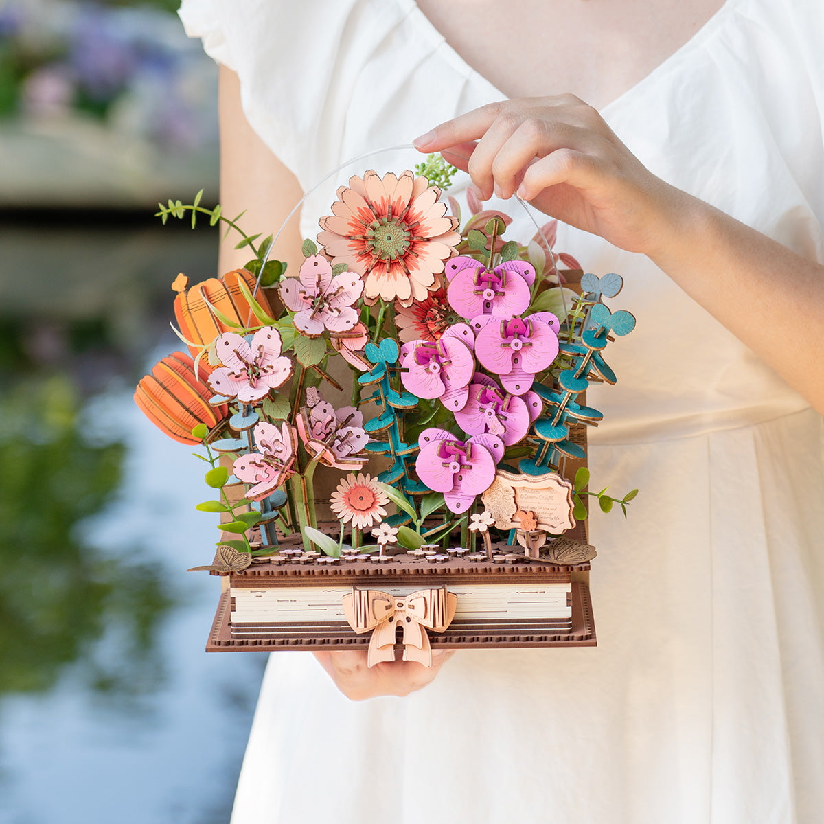 Rolife: Wooden Blooming Book DIY Miniature Puzzle Kit - (TW04H)
