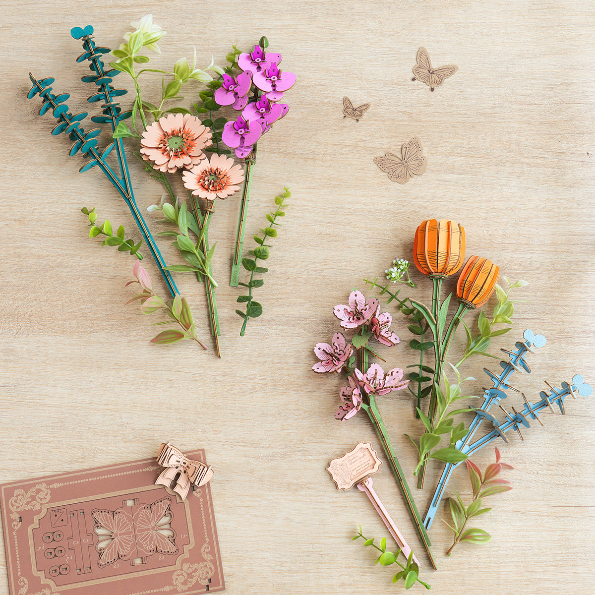 Rolife: Wooden Blooming Book DIY Miniature Puzzle Kit - (TW04H)