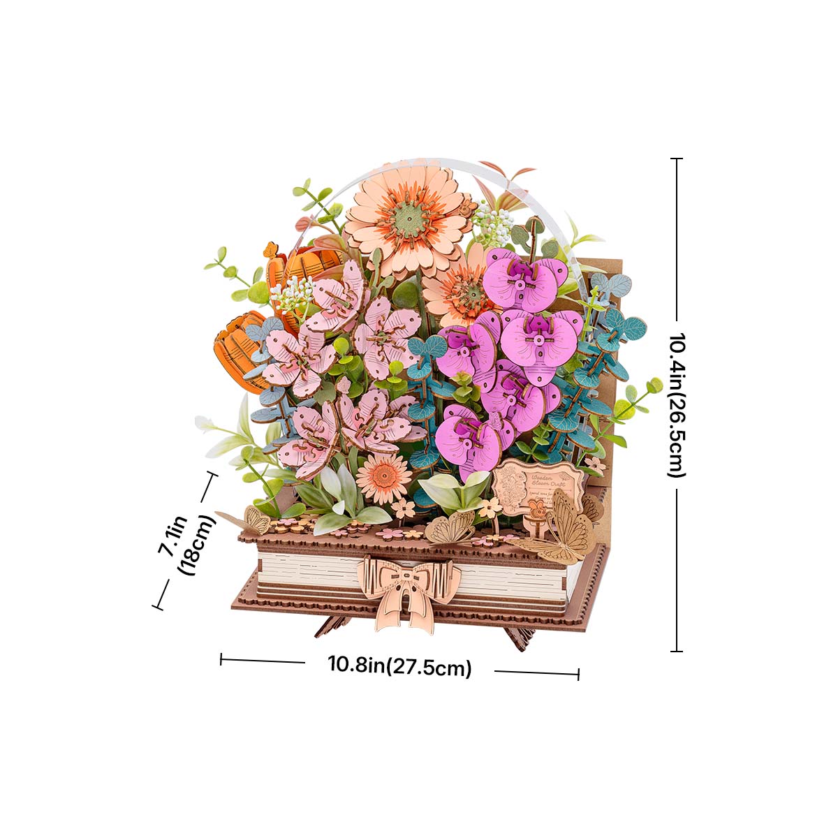 Rolife: Wooden Blooming Book DIY Miniature Puzzle Kit - (TW04H)