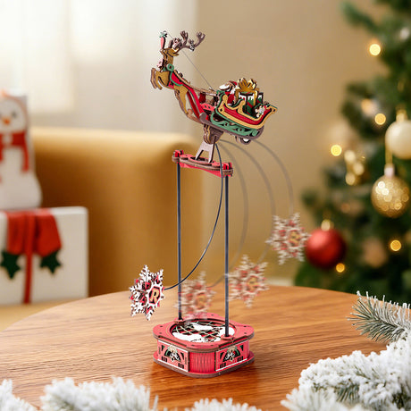Rolife: Santa on Sleigh DIY Miniature Puzzle Kit - (MCD05)