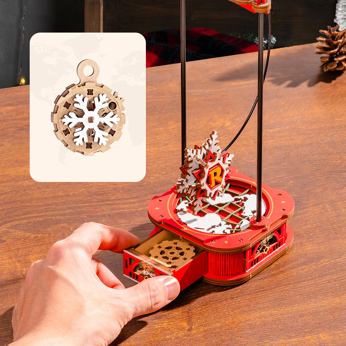 Rolife: Santa on Sleigh DIY Miniature Puzzle Kit - (MCD05)