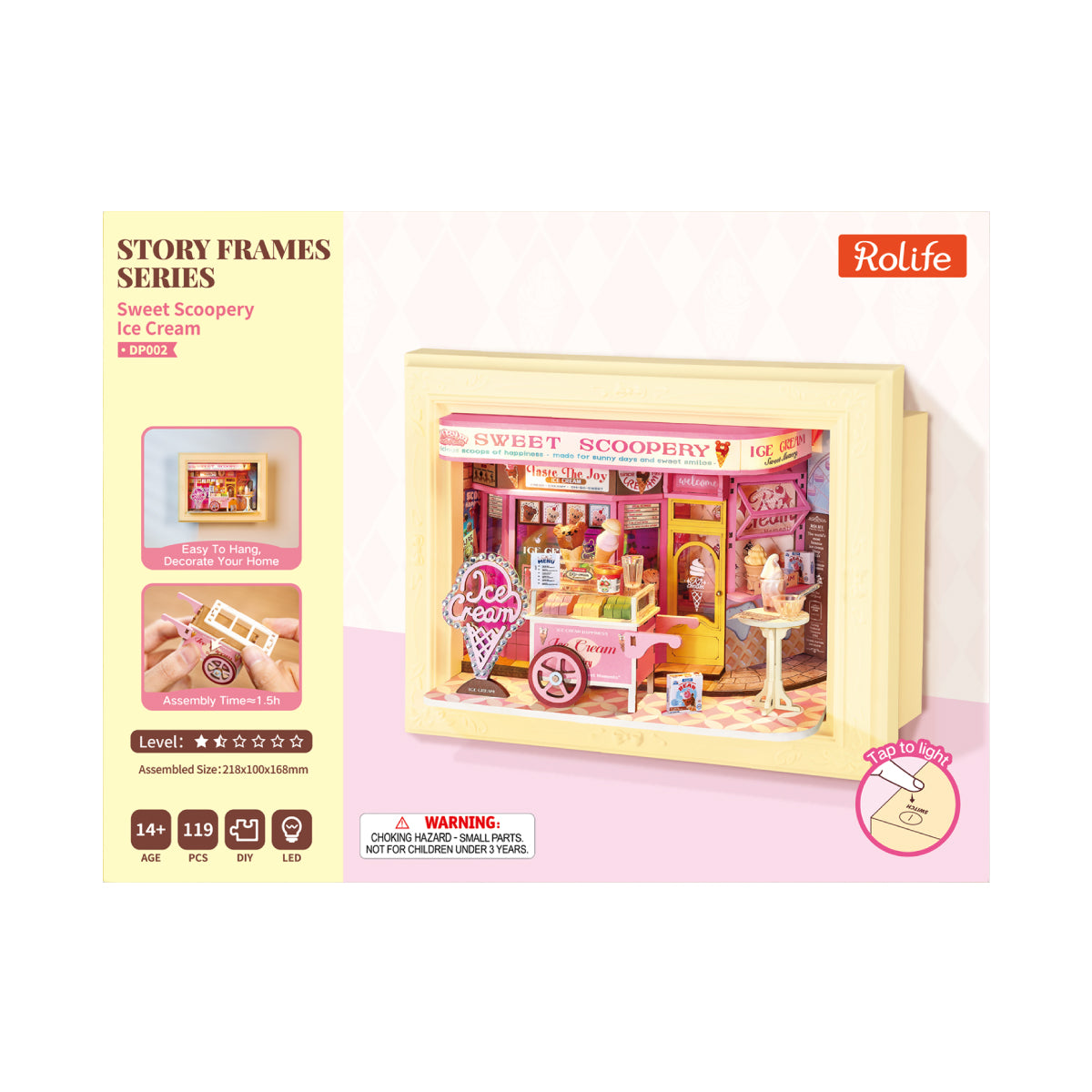 Rolife: Sweet Scoopery Ice Cream DIY Story Frames Puzzle Kit - (DP002)