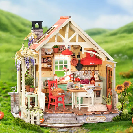 Rolife: Sunlit Farmhouse Kitchen DIY Miniature Puzzle Kit - (DH101)