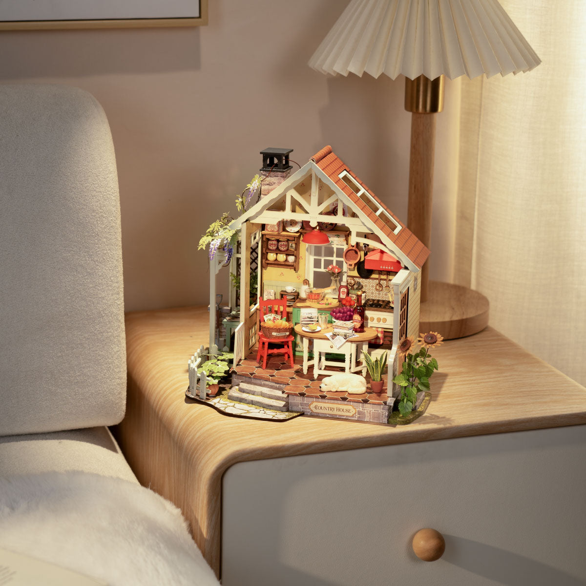 Rolife: Sunlit Farmhouse Kitchen DIY Miniature Puzzle Kit - (DH101)