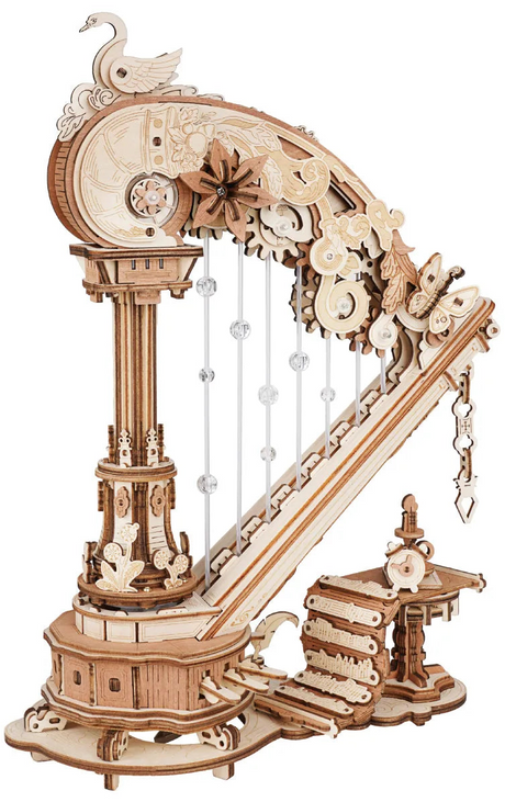 Rokr: Magic Harp DIY Miniature Puzzle Kit - (AMK71)