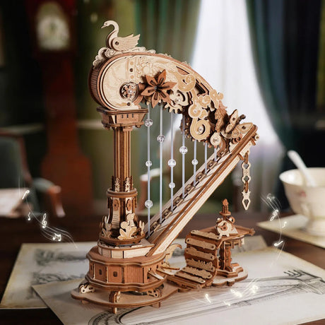 Rokr: Magic Harp DIY Miniature Puzzle Kit - (AMK71)