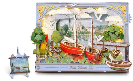 Rolife: Red Boats DIY Miniature Puzzle Kit - (TH004)