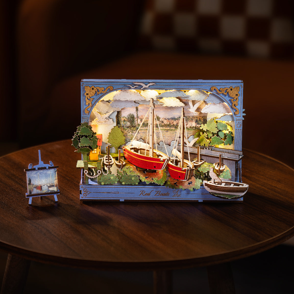 Rolife: Red Boats DIY Miniature Puzzle Kit - (TH004)