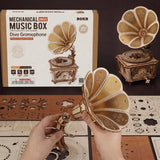 Rokr: Diva Gramophone DIY Miniature Puzzle Kit - (AMK82)