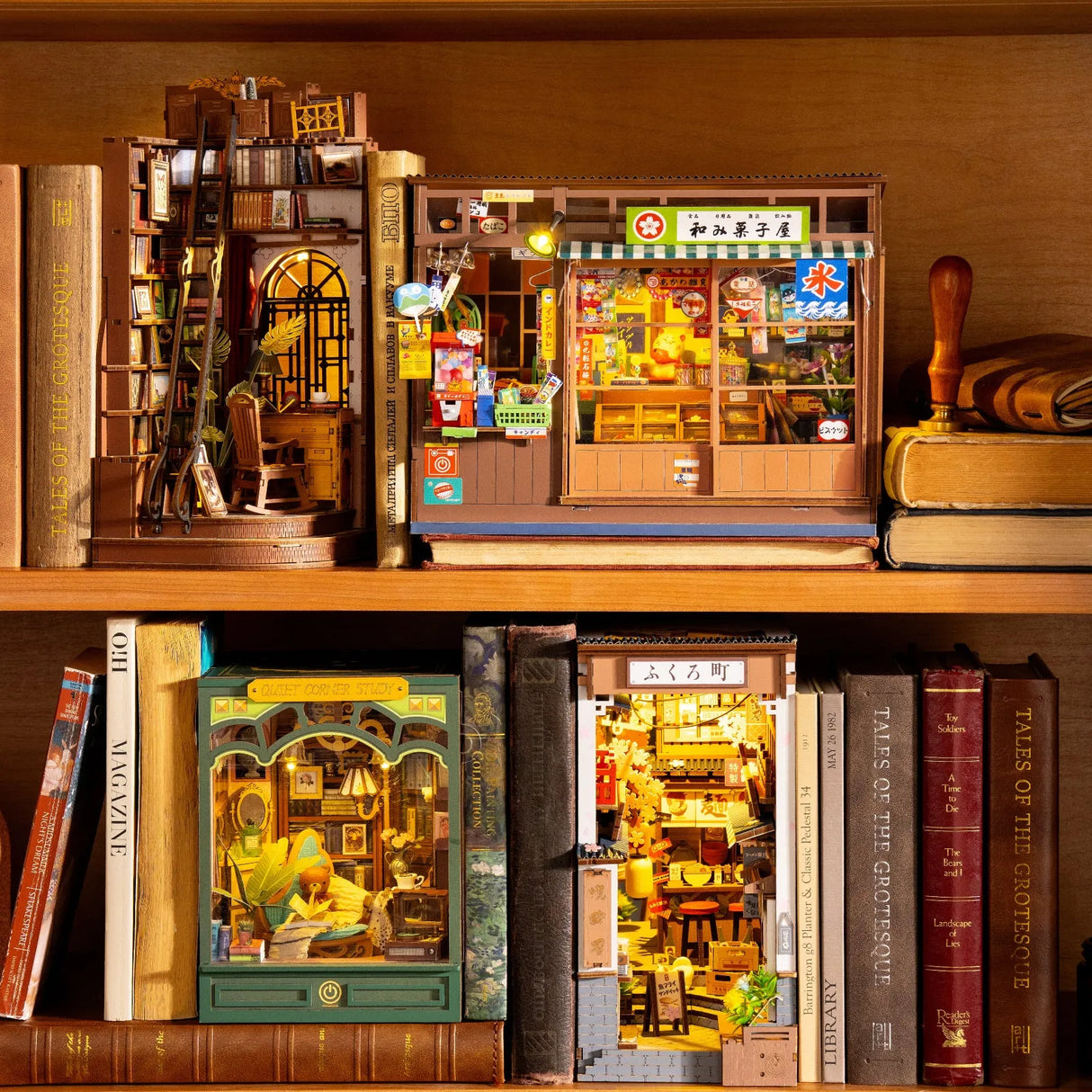 Rolife: Nostalgic Corner Shop DIY Book Nook Puzzle Kit - (TGE05)