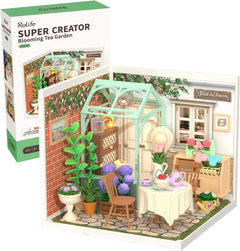 Rolife: Blooming Tea Garden - Super Creator Plastic DIY Miniature Puzzle