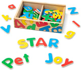 Melissa & Doug: Wooden Alphabet Magnets: 52 Pieces