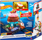 Hot Wheels: Downtown Ice Cream Swirl Playset
