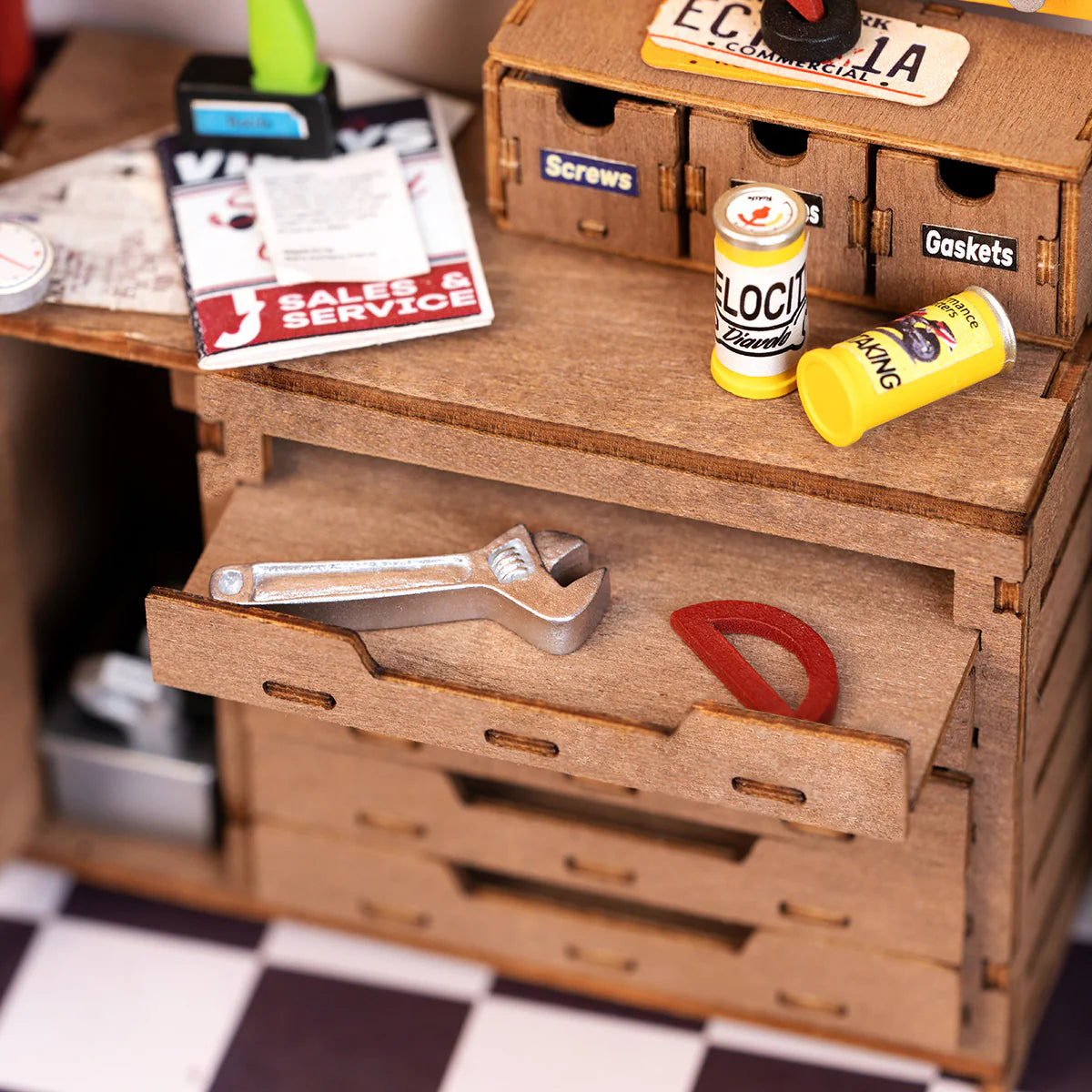 Rolife Garage Workshop DIY Miniture Puzzle - (DG165)