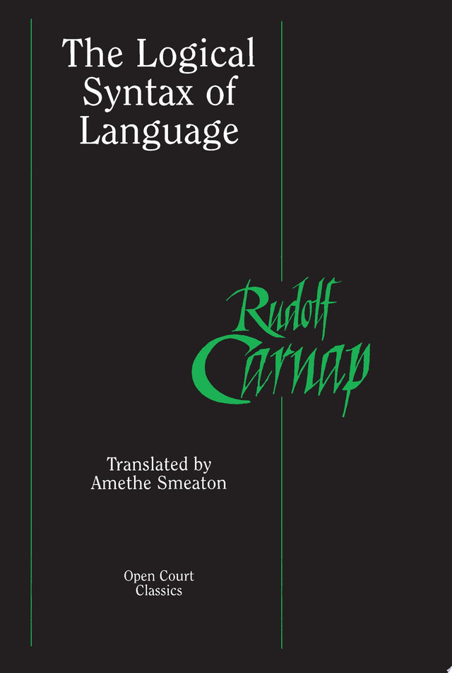 The Logical Syntax of Language